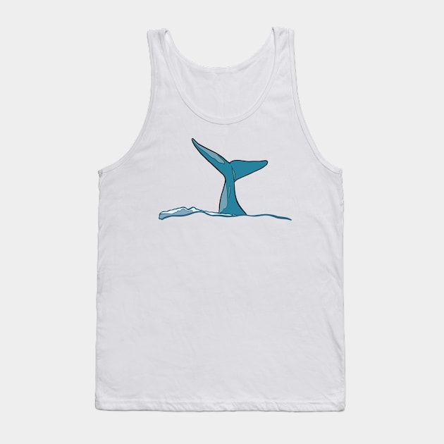 Whale fish fin Tank Top by bigmoments